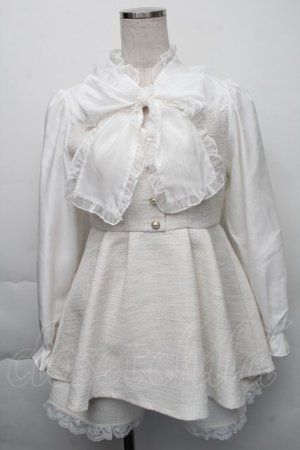 画像: Rojita / BIGリボンツイードセットアップ  オフ S-25-12-01-041-LO-OP-AS-ZT045