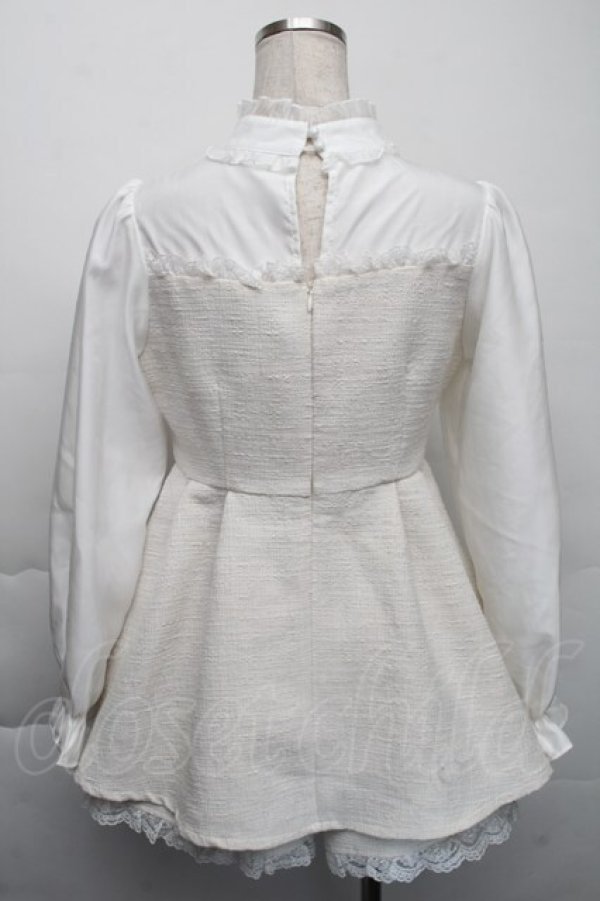 画像2: Rojita / BIGリボンツイードセットアップ  オフ S-25-12-01-041-LO-OP-AS-ZT045 (2)