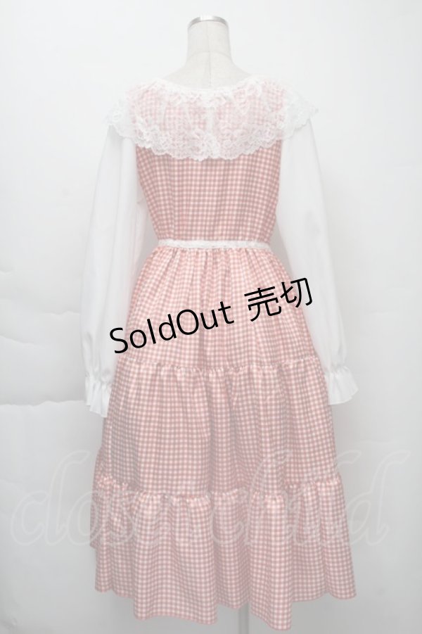 画像2: 【SALE】HirokoTokumine / ギンガムワンピース  赤ｘ白 S-25-12-01-042-LO-OP-AS-ZT516 (2)
