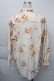 画像2: PINK HOUSE / うさぎリボン総柄ブラウス  アイボリー S-25-12-01-005-LO-BL-SA-ZT151 (2)