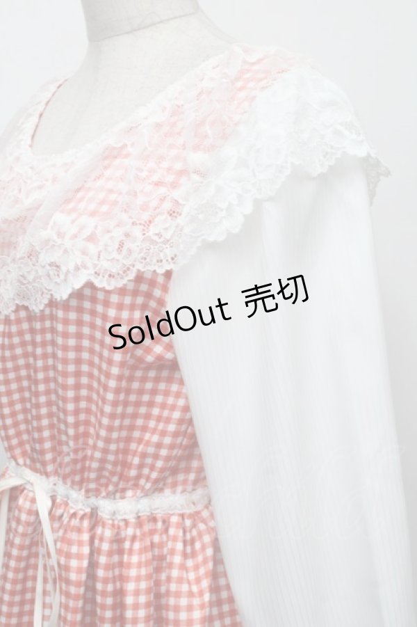 画像3: 【SALE】HirokoTokumine / ギンガムワンピース  赤ｘ白 S-25-12-01-042-LO-OP-AS-ZT516 (3)