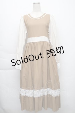 画像: HirokoTokumine / ローズレースワンピース  ベージュ S-25-12-01-045-LO-OP-AS-ZS