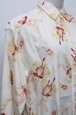 画像3: PINK HOUSE / うさぎリボン総柄ブラウス  アイボリー S-25-12-01-005-LO-BL-SA-ZT151 (3)