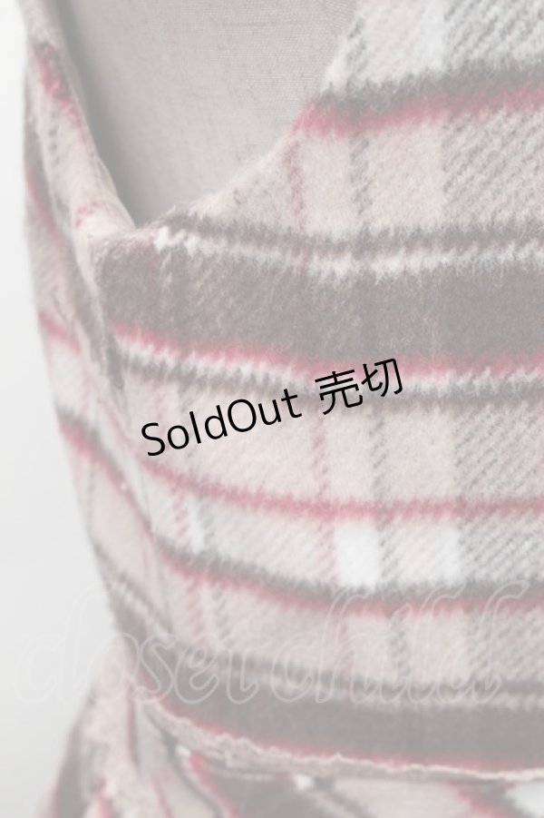 画像3: 【SALE】LODISPOTTO / チェックニットジャンパースカート  ブラウン S-25-12-01-048-LO-JA-HR-ZT154 (3)