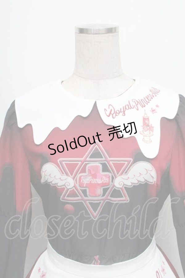 画像3: Royal Princess Alice / Melty Hospitalエプロン付きワンピース  黒 S-25-12-01-049-LO-OP-HR-ZS (3)