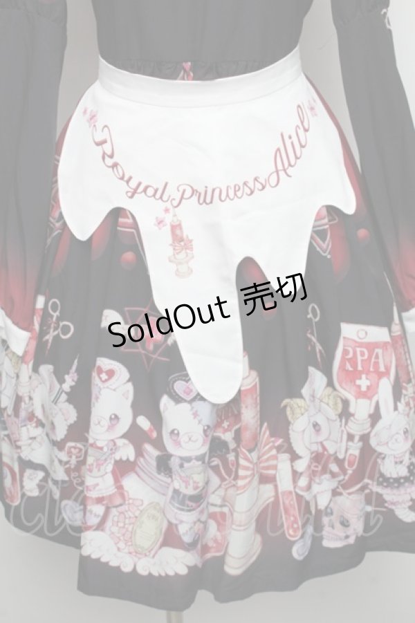 画像4: Royal Princess Alice / Melty Hospitalエプロン付きワンピース  黒 S-25-12-01-049-LO-OP-HR-ZS (4)