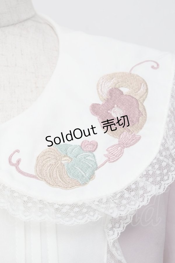 画像5: 【SALE】Amavel / Animal Donutsブラウス  ピンク S-25-12-01-008-CA-BL-AS-ZT032 (5)