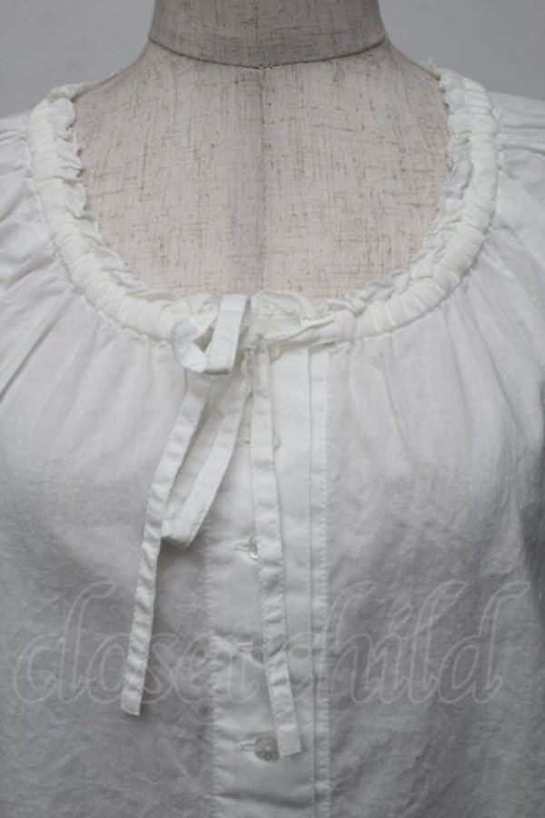 画像3: PINK HOUSE / ローンパフスリーブブラウス  白 S-25-12-01-001-LO-BL-SA-ZT151 (3)