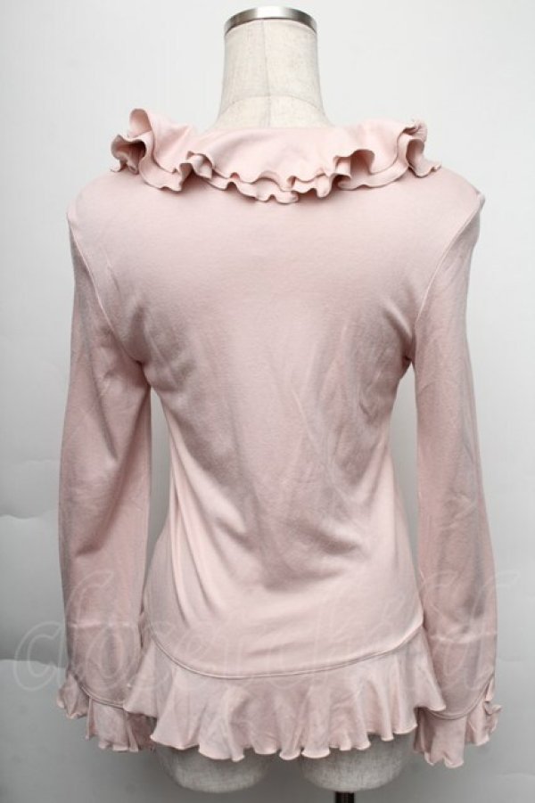 画像2: INGEBORG / ダブルフリルカーディガン  ピンク S-25-12-01-009-LO-TO-SA-ZT143 (2)