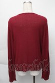画像2: PINK HOUSE / サイドリボンニットカーディガン  ボルドー S-25-12-01-014-LO-TO-SA-ZT037 (2)