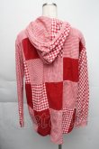 画像2: PINK HOUSE / チェックパーカー付きシャツ  レッド S-25-12-01-016-LO-BL-SA-ZS (2)