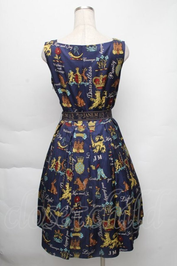 画像2: Jane Marple /Joyful crestのスクエアドレス  紺 S-25-12-01-029-JM-OP-AS-ZS (2)