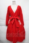 画像1: Franche Lippee / ビーズ刺繍ガウン  赤 S-25-12-01-031-LO-OP-HR-ZT044 (1)