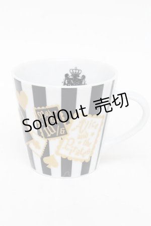 画像: ALICE and the PIRATES / マグカップ  黒ｘ白 S-25-12-02-001-PA-ZA-HR-ZS
