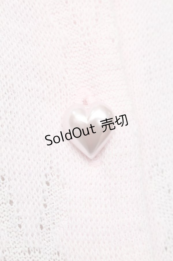 画像5: Nile Perch / うさぎ透かし編みカーディガン  ピンク S-25-12-02-027-LO-TO-HR-ZS (5)