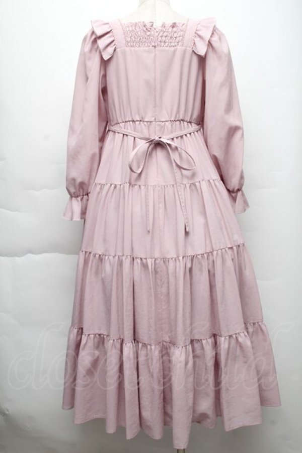画像2: Maria pipi / リボン&ティアードドレス  ピンク S-25-12-02-033-EL-OP-AS-ZS (2)