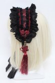 画像2: Ozz oneste / チャイナデザインタッセルヘッドドレス  黒×ボルドー S-25-12-02-005-OO-AC-HR-ZS (2)