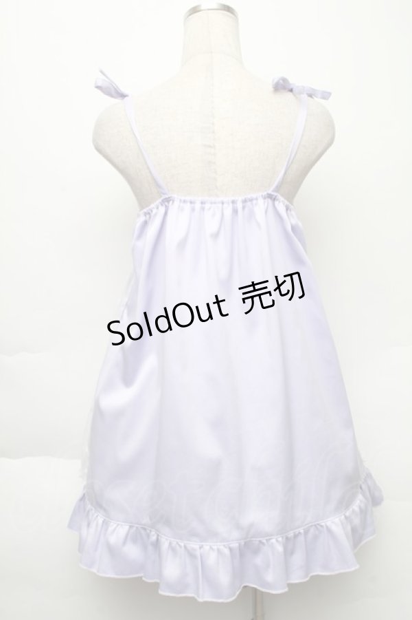 画像2: Nile Perch / うさぎ柄肩りぼんワンピース  ラベンダー S-25-12-02-040-LO-OP-HR-ZS (2)