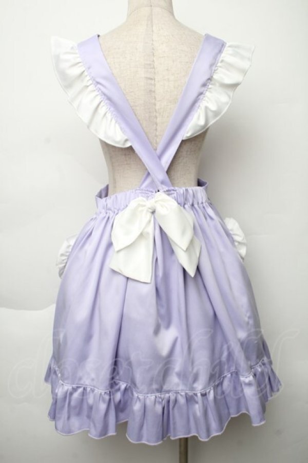 画像2: Nile Perch / ハートエプロンジャンパースカート  ラベンダー S-25-12-02-041-LO-OP-HR-ZS (2)