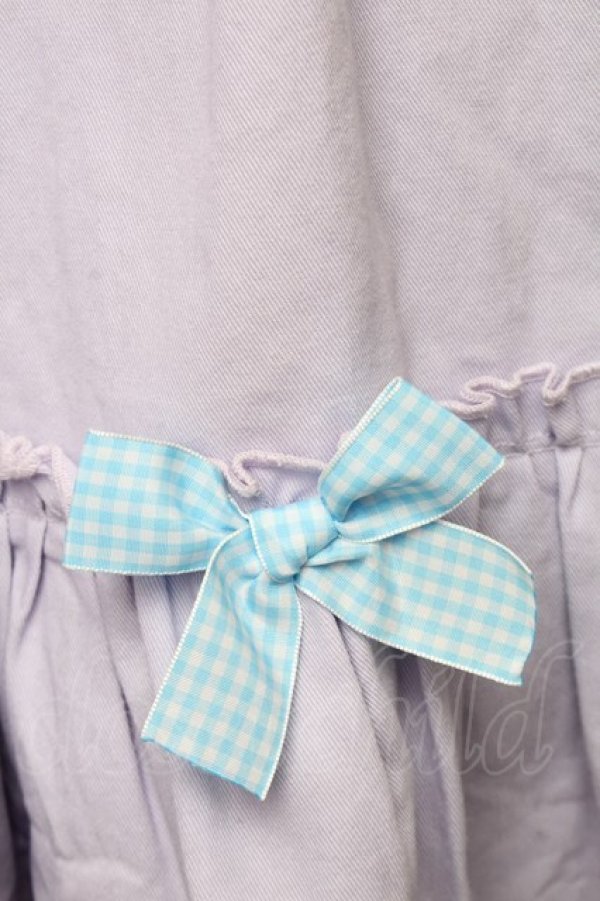 画像4: Nile Perch / フリルジャンパースカート<BIGワッペン>  ラベンダー S-25-12-02-042-LO-OP-HR-ZS (4)