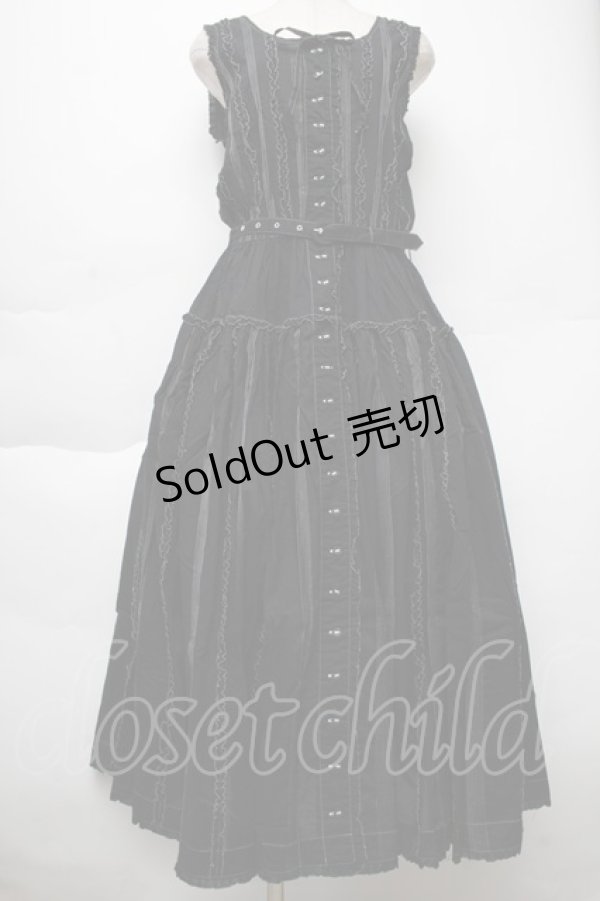 画像1: PINK HOUSE / ノースリーブワンピース  黒 S-25-12-02-046-LO-OP-HR-ZS (1)