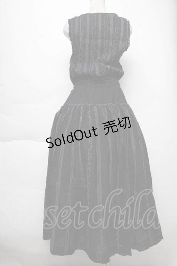 画像2: PINK HOUSE / ノースリーブワンピース  黒 S-25-12-02-046-LO-OP-HR-ZS (2)