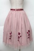 画像2: an another angelus / ローズ刺繍チュールスカート  ピンク S-25-12-02-053-CA-SK-HR-ZS (2)