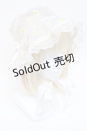 画像: Nile Perch / マーガレットチュールハット  白 S-25-12-02-007-LO-AC-HR-ZS