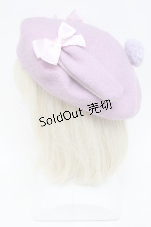 画像3: Nile Perch / うさぎさんベレー帽  ラベンダー S-25-12-02-008-LO-ZA-HR-ZS (3)