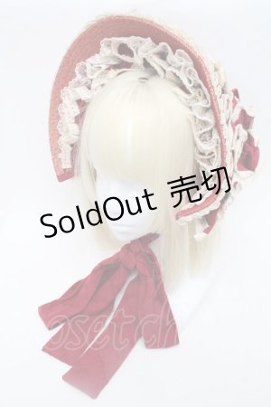 画像: Hoshibako Works / 西洋人形魔法ボンネット  ボルドー S-25-12-02-009-LO-AC-HR-ZS