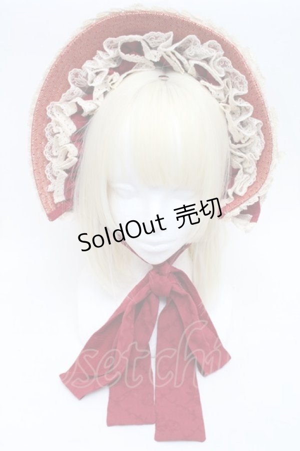 画像2: Hoshibako Works / 西洋人形魔法ボンネット  ボルドー S-25-12-02-009-LO-AC-HR-ZS (2)