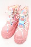 画像1: ANTHONY WANG / 厚底スニーカー 25.5 ピンク S-25-12-02-016-PU-SH-HR-ZS (1)