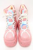 画像2: ANTHONY WANG / 厚底スニーカー 25.5 ピンク S-25-12-02-016-PU-SH-HR-ZS (2)