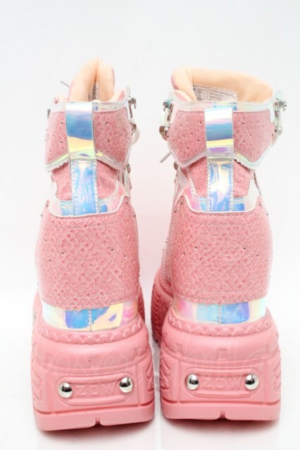 画像4: ANTHONY WANG / 厚底スニーカー 25.5 ピンク S-25-12-02-016-PU-SH-HR-ZS (4)