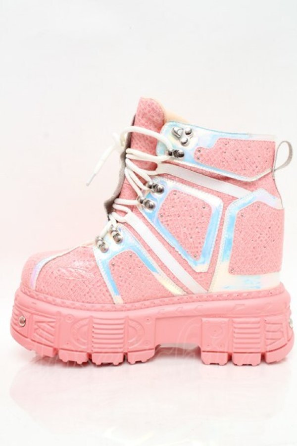 画像5: ANTHONY WANG / 厚底スニーカー 25.5 ピンク S-25-12-02-016-PU-SH-HR-ZS (5)