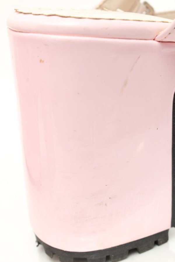 画像8: DearMyLove / ハートビジューダブルリボンサンダル 25 ピンク S-25-12-02-018-EL-SH-HR-ZS (8)