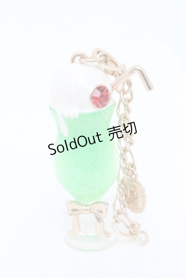 画像1: axes femme POETIQUE / クリームソーダバッグチャーム  グリーン S-25-12-02-003-AX-ZA-AS-ZS (1)