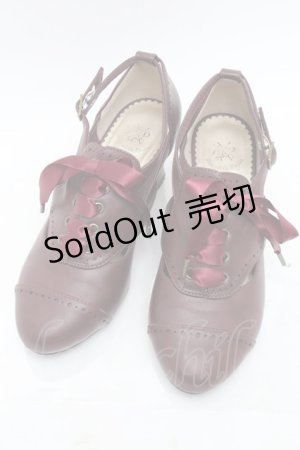 画像: ALICE and the PIRATES / クラシカルコンビパンプス  ボルドー S-25-12-02-021-PA-SH-HR-ZS