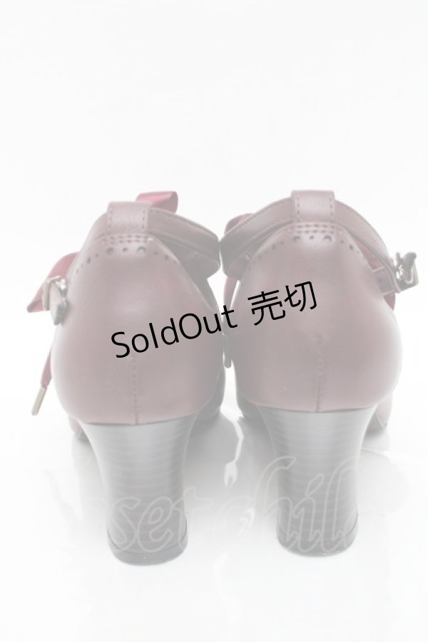 画像4: ALICE and the PIRATES / クラシカルコンビパンプス  ボルドー S-25-12-02-021-PA-SH-HR-ZS (4)