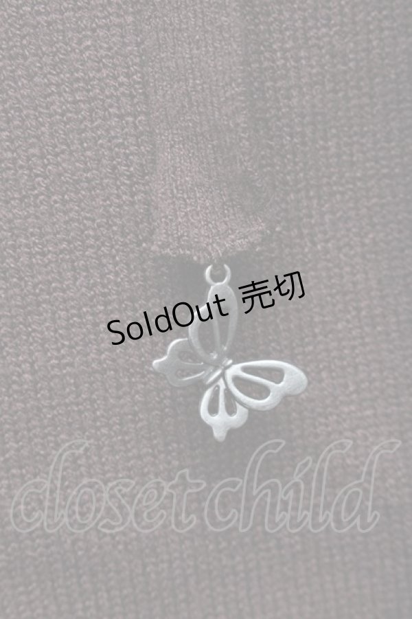 画像3: axes femme / チョーカー風ストラップニット  ブラウン S-25-12-02-024-AX-TO-AS-ZS (3)