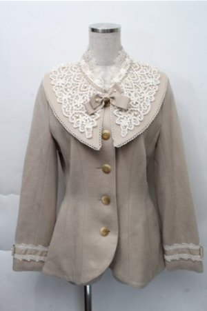 画像: Innocent World / ブロンシュウールハーフコート M ベージュ S-25-12-04-036-IW-CO-HR-ZS