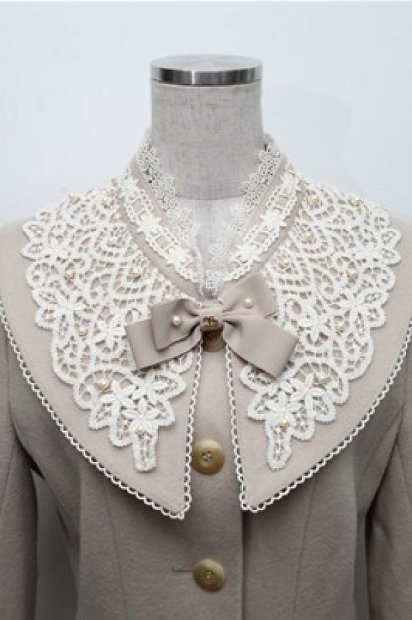 Innocent World / ブロンシュウールハーフコート M ベージュ S-25-12