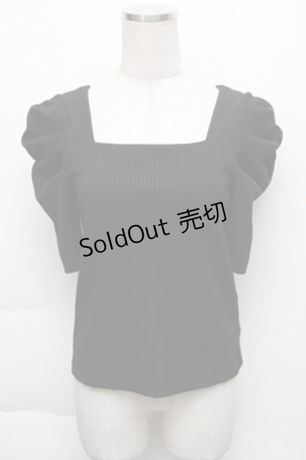 画像1: LOLITA / リブニット  黒 S-25-12-04-039-LO-BL-HR-ZS (1)