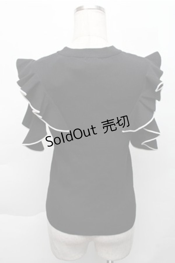 画像2: LOLITA / リブニット  黒 S-25-12-04-040-LO-BL-HR-ZS (2)