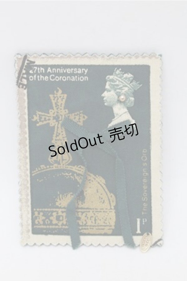 画像1: Jane Marple / ロイヤルスタンプブローチ  グリーン S-25-12-04-006-JM-BG-HR-ZS (1)