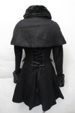 画像2: GOTH / ケープ付ロングコート  黒 S-25-12-04-045-GO-TO-HR-ZS (2)