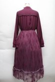 画像2: axes femme / レース切り替えヨークワンピース  パープル S-25-12-04-049-AX-OP-HR-ZS (2)
