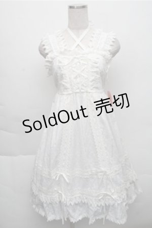 画像: BABY,THE STARS SHINE BRIGHT / はわせベビードールジャンパースカート  白 S-25-12-04-052-BA-OP-HR-ZS