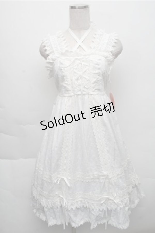 画像1: BABY,THE STARS SHINE BRIGHT / はわせベビードールジャンパースカート  白 S-25-12-04-052-BA-OP-HR-ZS (1)