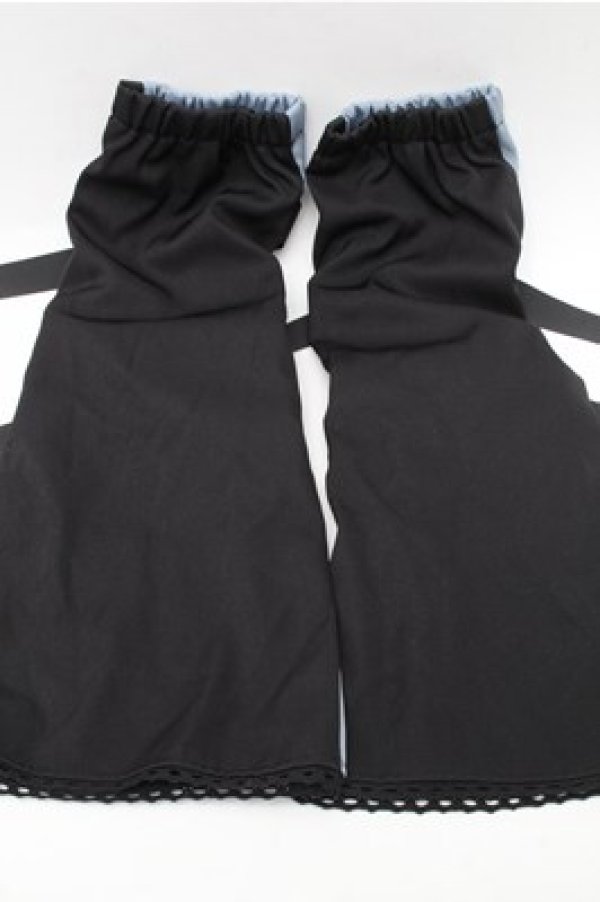 画像2: PUNK / バイカラーレッグカバー  黒ｘブルー S-25-12-04-007-PU-ZA-HR-ZS (2)